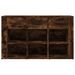 Buffet Chêne fumé 100x30x59,5 cm Bois d'ingénierie - Photo n°6