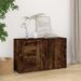 Buffet Chêne fumé 100x33x59,5 cm Bois d'ingénierie - Photo n°2