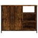 Buffet chêne fumé 100x33x75 cm bois d'ingénierie - Photo n°6