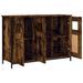 Buffet chêne fumé 100x35x70 cm bois d'ingénierie - Photo n°5