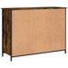 Buffet chêne fumé 100x35x75 cm bois d'ingénierie - Photo n°8