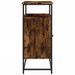 Buffet chêne fumé 100x35x80 cm bois d'ingénierie - Photo n°7