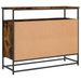 Buffet chêne fumé 100x35x80 cm bois d'ingénierie - Photo n°8