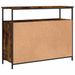 Buffet chêne fumé 100x35x80 cm bois d'ingénierie - Photo n°8