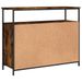 Buffet chêne fumé 100x35x80 cm bois d'ingénierie - Photo n°8