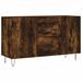 Buffet chêne fumé 100x36x60 cm bois d'ingénierie - Photo n°1