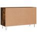 Buffet chêne fumé 100x36x60 cm bois d'ingénierie - Photo n°8