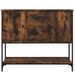 Buffet chêne fumé 100x36x85 cm bois d'ingénierie - Photo n°6