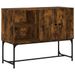 Buffet chêne fumé 100x40x79,5 cm bois d'ingénierie - Photo n°1