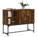 Buffet chêne fumé 100x40x79,5 cm bois d'ingénierie - Photo n°3