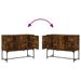 Buffet chêne fumé 100x40x79,5 cm bois d'ingénierie - Photo n°9