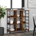 Buffet chêne fumé 102x32x103,5 cm bois d'ingénierie - Photo n°2