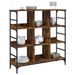 Buffet chêne fumé 102x32x103,5 cm bois d'ingénierie - Photo n°3