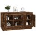 Buffet chêne fumé 102x35x55 cm bois d'ingénierie - Photo n°4