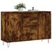 Buffet chêne fumé 104x35x70 cm bois d'ingénierie - Photo n°3