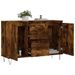 Buffet chêne fumé 104x35x70 cm bois d'ingénierie - Photo n°4