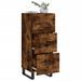 Buffet Chêne fumé 34,5x34x90 cm Bois d'ingénierie - Photo n°4