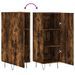 Buffet Chêne fumé 34,5x34x90 cm Bois d'ingénierie - Photo n°9