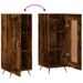 Buffet Chêne fumé 34,5x34x90 cm Bois d'ingénierie - Photo n°9