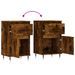 Buffet chêne fumé 40x35x70 cm bois d'ingénierie - Photo n°9