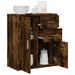 Buffet chêne fumé 60x31x70 cm bois d'ingénierie - Photo n°4