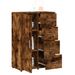 Buffet chêne fumé 60x31x84 cm bois d'ingénierie - Photo n°4