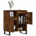 Buffet Chêne fumé 60x35x70 cm Bois d'ingénierie - Photo n°4