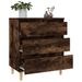 Buffet Chêne fumé 60x35x70 cm Bois d'ingénierie - Photo n°5