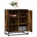 Buffet chêne fumé 62x35x76 cm bois d'ingénierie - Photo n°1