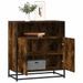 Buffet chêne fumé 68x35x76 cm bois d'ingénierie - Photo n°1