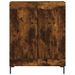 Buffet chêne fumé 69,5x34x90 cm bois d'ingénierie - Photo n°5