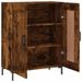 Buffet chêne fumé 69,5x34x90 cm bois d'ingénierie - Photo n°6