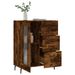 Buffet chêne fumé 69,5x34x90 cm bois d'ingénierie - Photo n°4