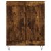 Buffet chêne fumé 69,5x34x90 cm bois d'ingénierie - Photo n°5