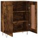 Buffet chêne fumé 69,5x34x90 cm bois d'ingénierie - Photo n°6