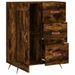 Buffet chêne fumé 69,5x34x90 cm bois d'ingénierie - Photo n°6