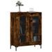 Buffet chêne fumé 69,5x34x90 cm bois d'ingénierie - Photo n°3