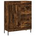 Buffet chêne fumé 69,5x34x90 cm bois d'ingénierie - Photo n°1