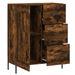 Buffet chêne fumé 69,5x34x90 cm bois d'ingénierie - Photo n°5