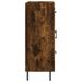 Buffet chêne fumé 69,5x34x90 cm bois d'ingénierie - Photo n°6