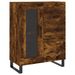 Buffet chêne fumé 69,5x34x90 cm bois d'ingénierie - Photo n°1