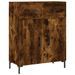 Buffet chêne fumé 69,5x34x90 cm bois d'ingénierie - Photo n°1