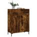 Buffet chêne fumé 69,5x34x90 cm bois d'ingénierie - Photo n°3