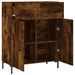 Buffet chêne fumé 69,5x34x90 cm bois d'ingénierie - Photo n°5