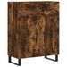 Buffet chêne fumé 69,5x34x90 cm bois d'ingénierie - Photo n°1