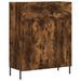 Buffet chêne fumé 69,5x34x90 cm bois d'ingénierie - Photo n°1