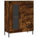 Buffet chêne fumé 69,5x34x90 cm bois d'ingénierie - Photo n°1