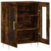 Buffet chêne fumé 69,5x34x90 cm bois d'ingénierie - Photo n°6