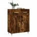 Buffet chêne fumé 69,5x34x90 cm bois d'ingénierie - Photo n°3