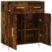 Buffet chêne fumé 69,5x34x90 cm bois d'ingénierie - Photo n°5